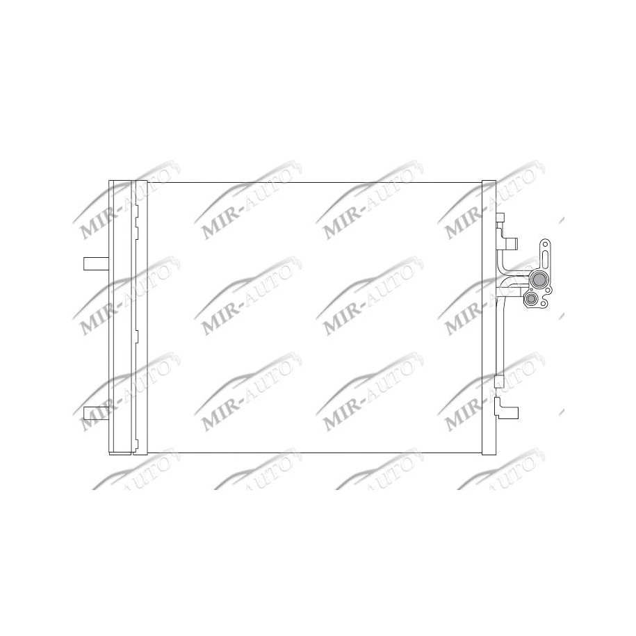 AC condenser with integrated receiver drier