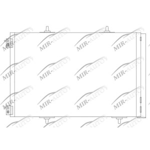 AC condenser with integrated receiver drier