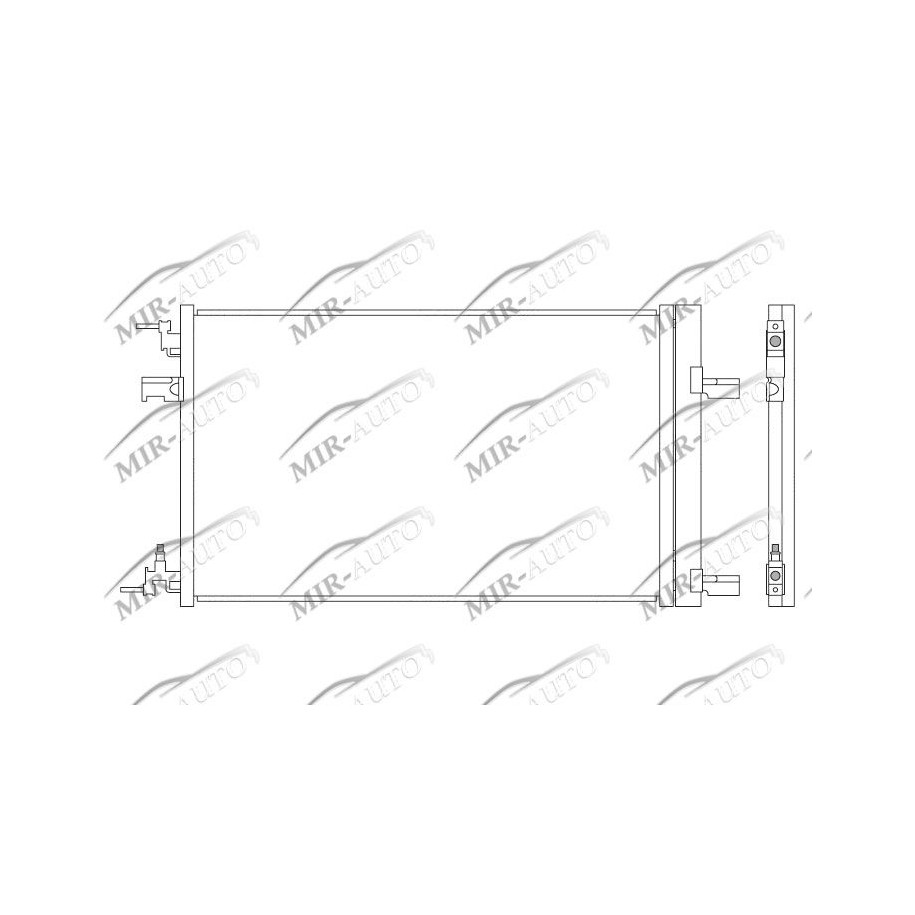AC condenser with integrated receiver drier