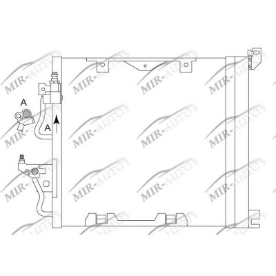 AC condenser with integrated receiver drier