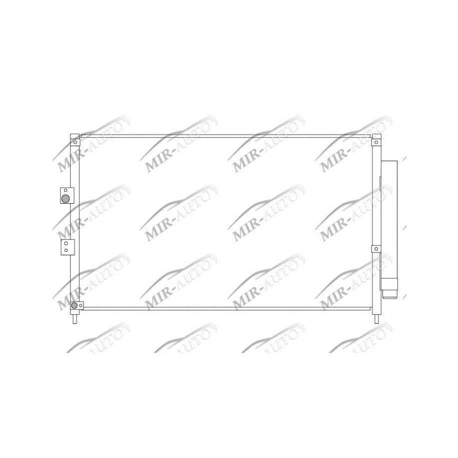 AC condenser with integrated receiver drier