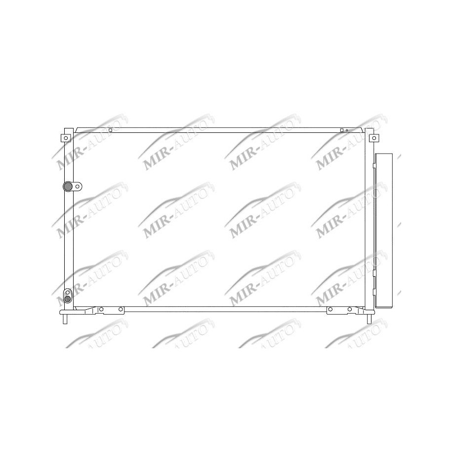 AC condenser with integrated receiver drier