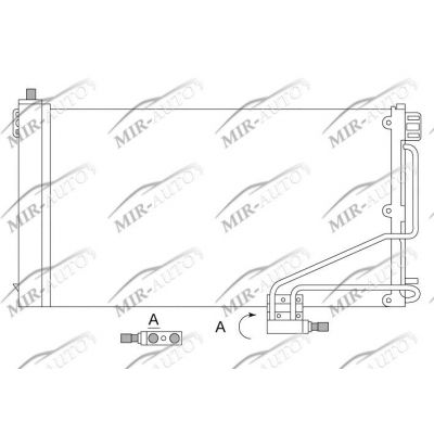 AC condenser with integrated receiver drier