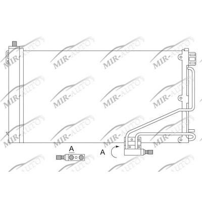 AC condenser with integrated receiver drier