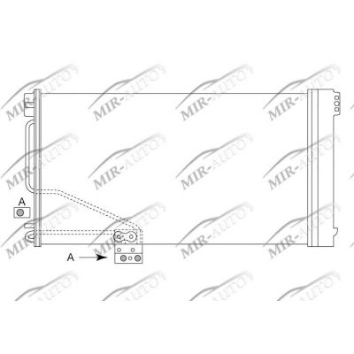 AC condenser with integrated receiver drier