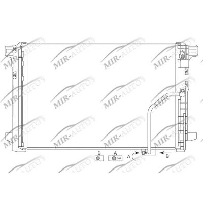 AC condenser with integrated receiver drier