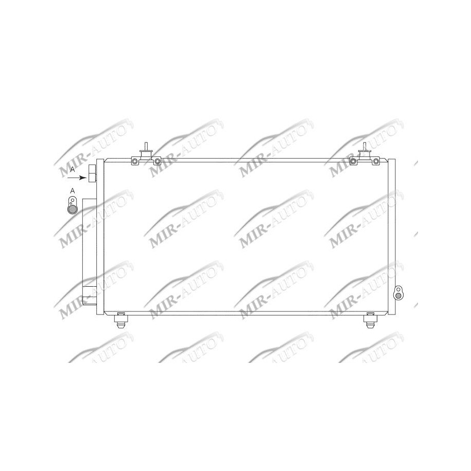 AC condenser with integrated receiver drier