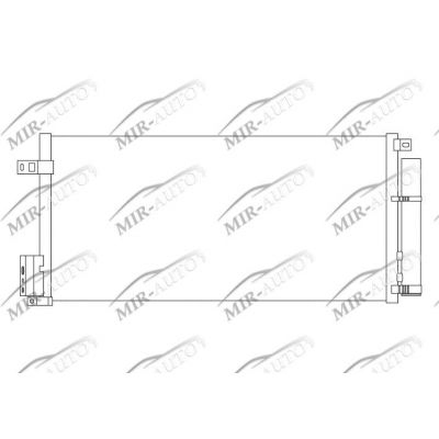 AC condenser with integrated receiver drier