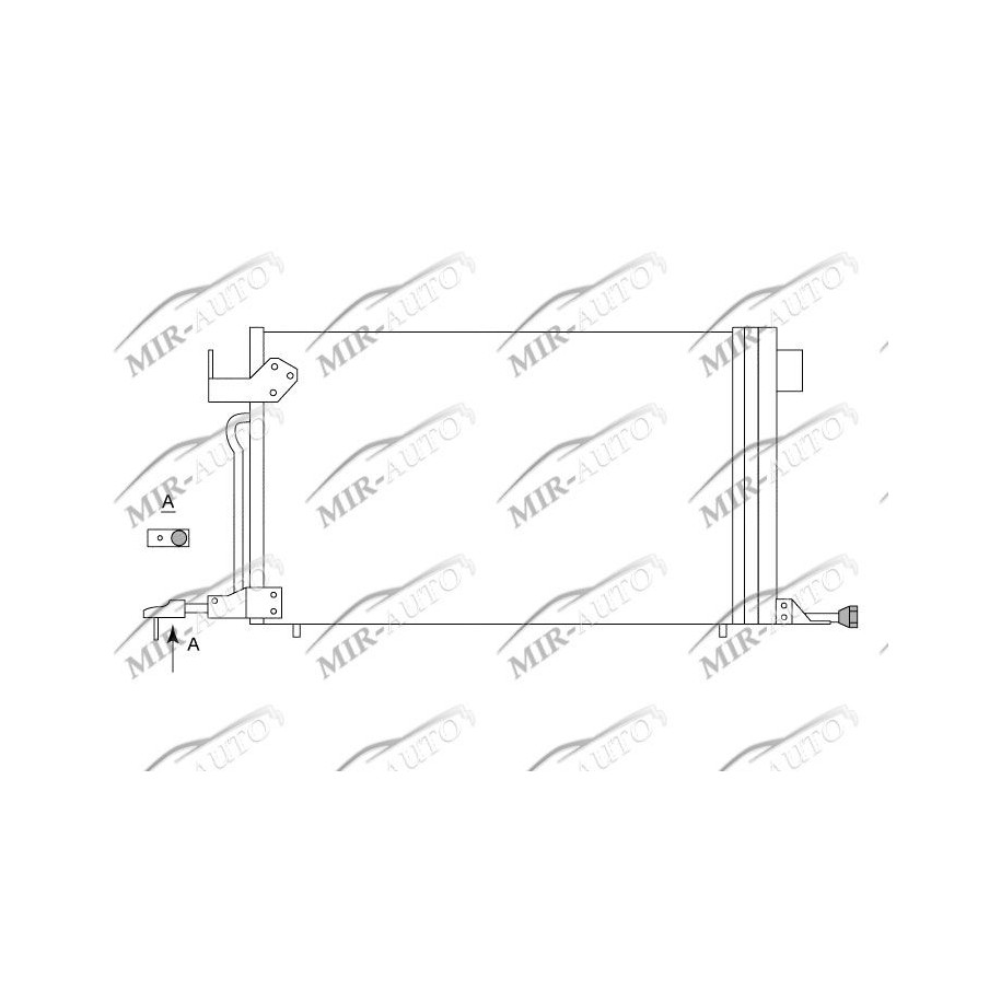 AC condenser with integrated receiver drier
