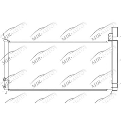 AC condenser with integrated receiver drier