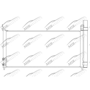 AC condenser with integrated receiver drier