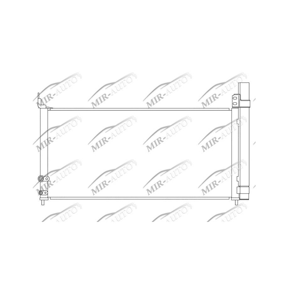 AC condenser with integrated receiver drier