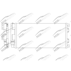 AC condenser with integrated receiver drier