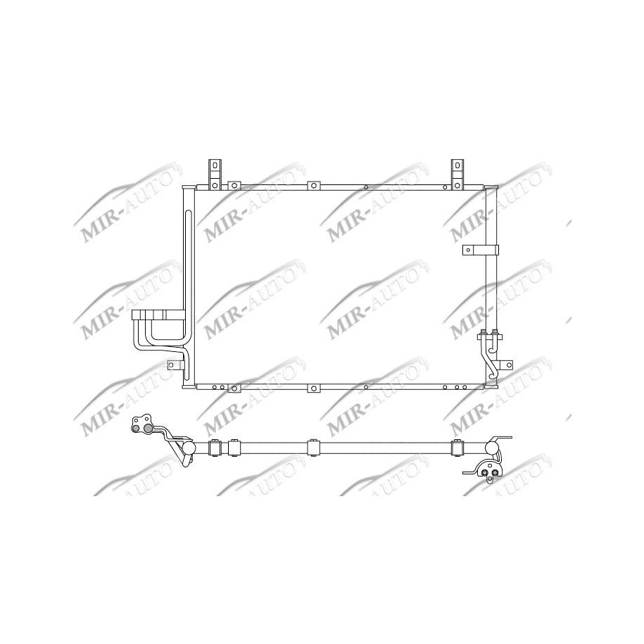 AC condenser without receiver drier
