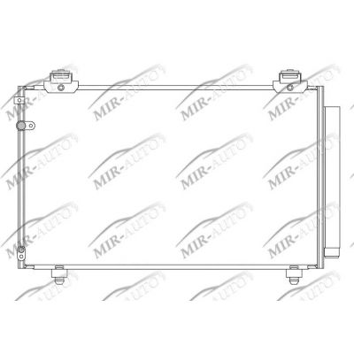 AC condenser with integrated receiver drier