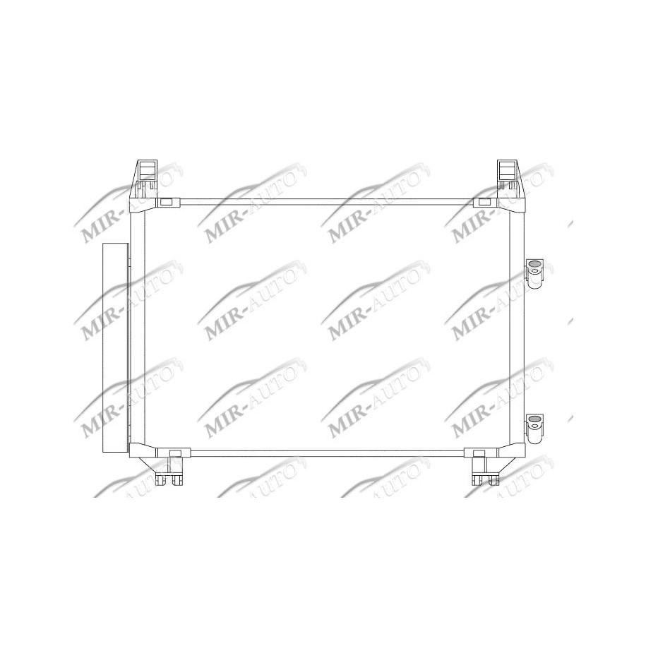 AC condenser with integrated receiver drier