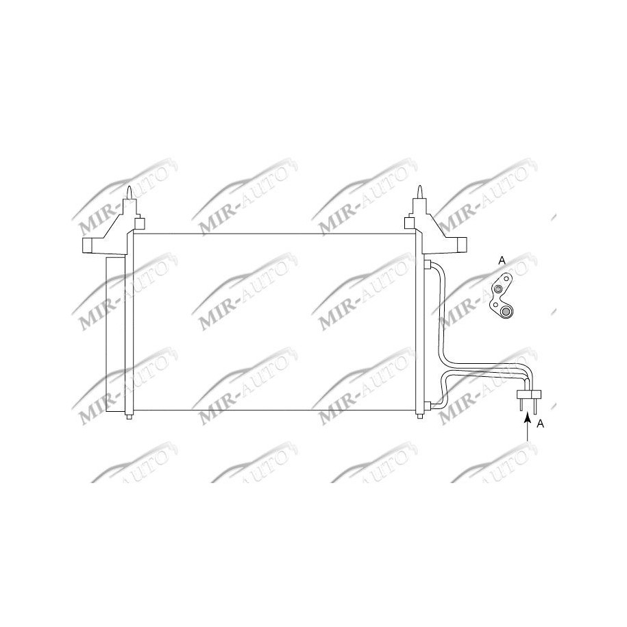 AC condenser with integrated receiver drier