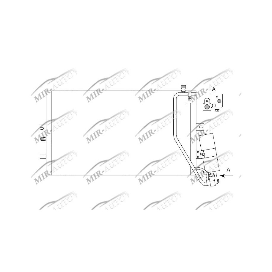 AC condenser without receiver drier