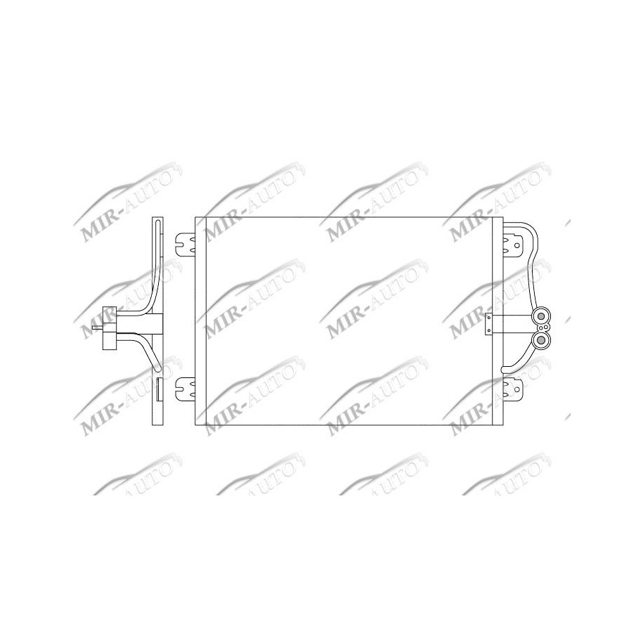 AC condenser without receiver drier
