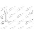 AC condenser with integrated receiver drier