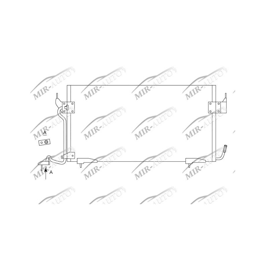 AC condenser with integrated receiver drier