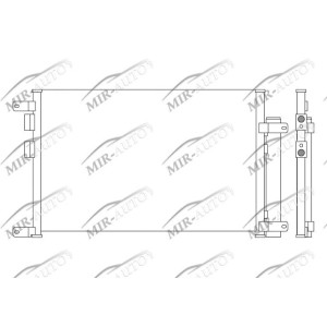 AC condenser with integrated receiver drier
