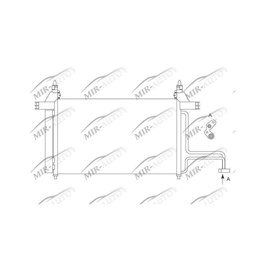 AC condenser with integrated receiver drier