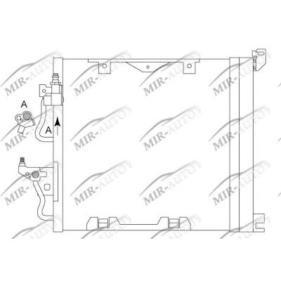 AC condenser with integrated receiver drier