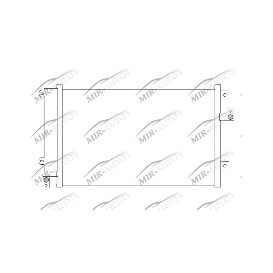 AC condenser with integrated receiver drier