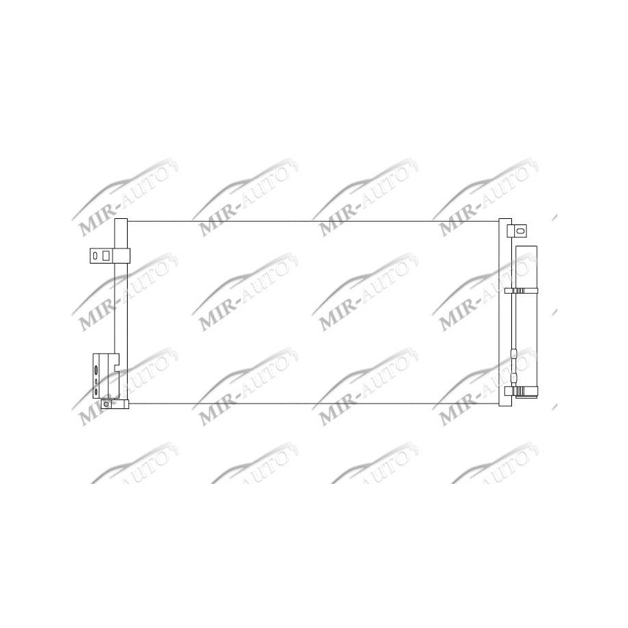 AC condenser with integrated receiver drier