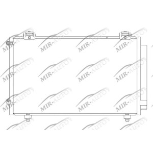 AC condenser with integrated receiver drier