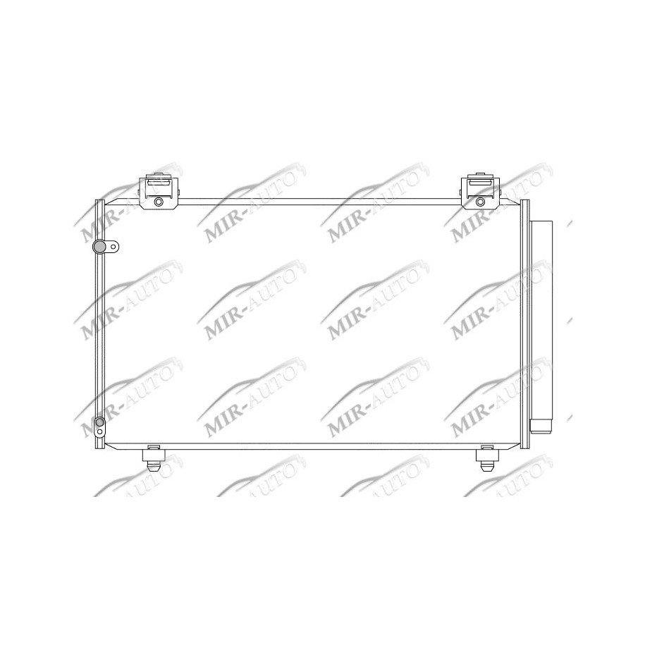 AC condenser with integrated receiver drier