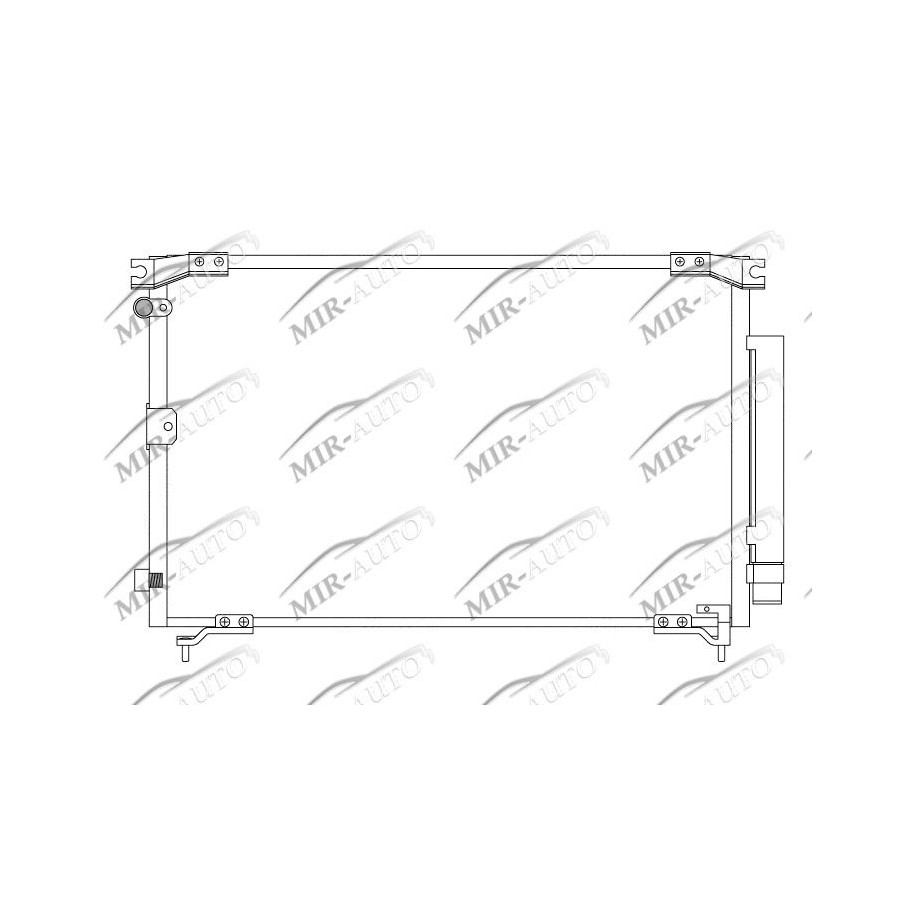 AC condenser with integrated receiver drier