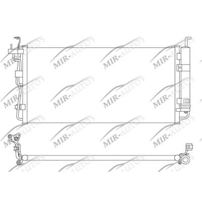 AC condenser with integrated receiver drier