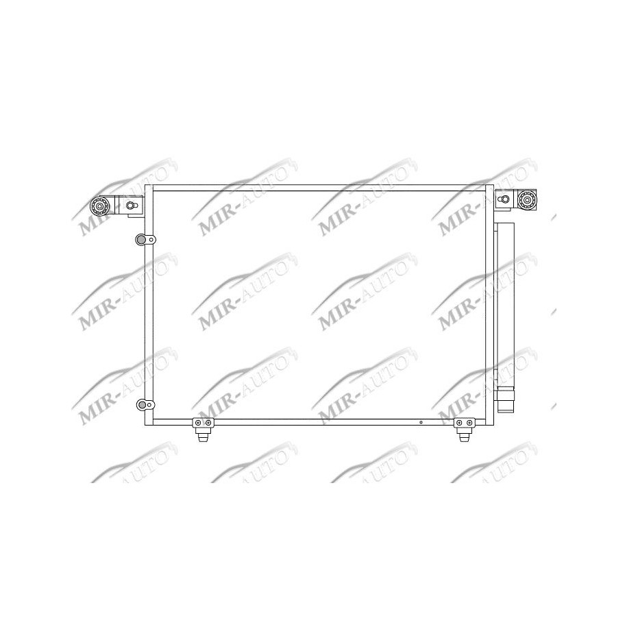 AC condenser with integrated receiver drier