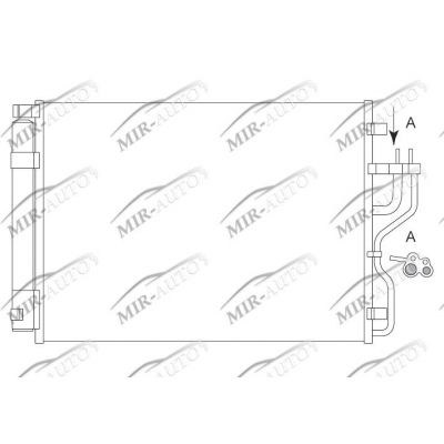 AC condenser with integrated receiver drier