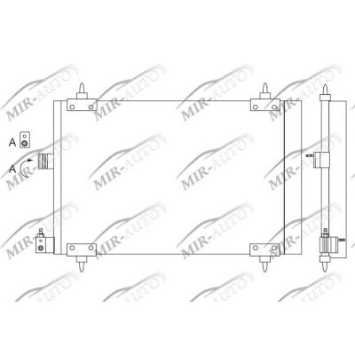 AC condenser with integrated receiver drier