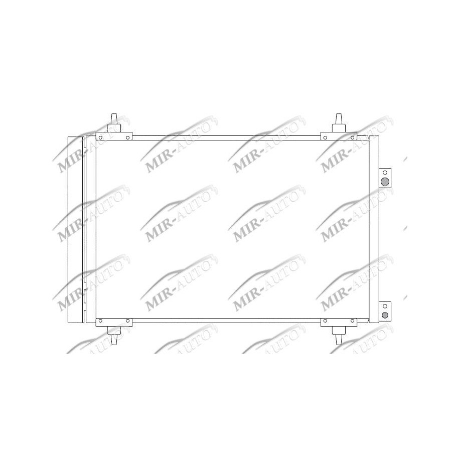 AC condenser with integrated receiver drier