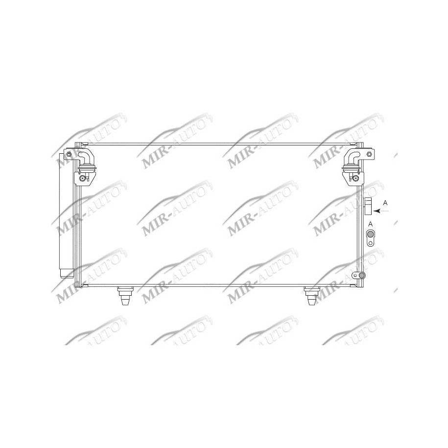 AC condenser with integrated receiver drier