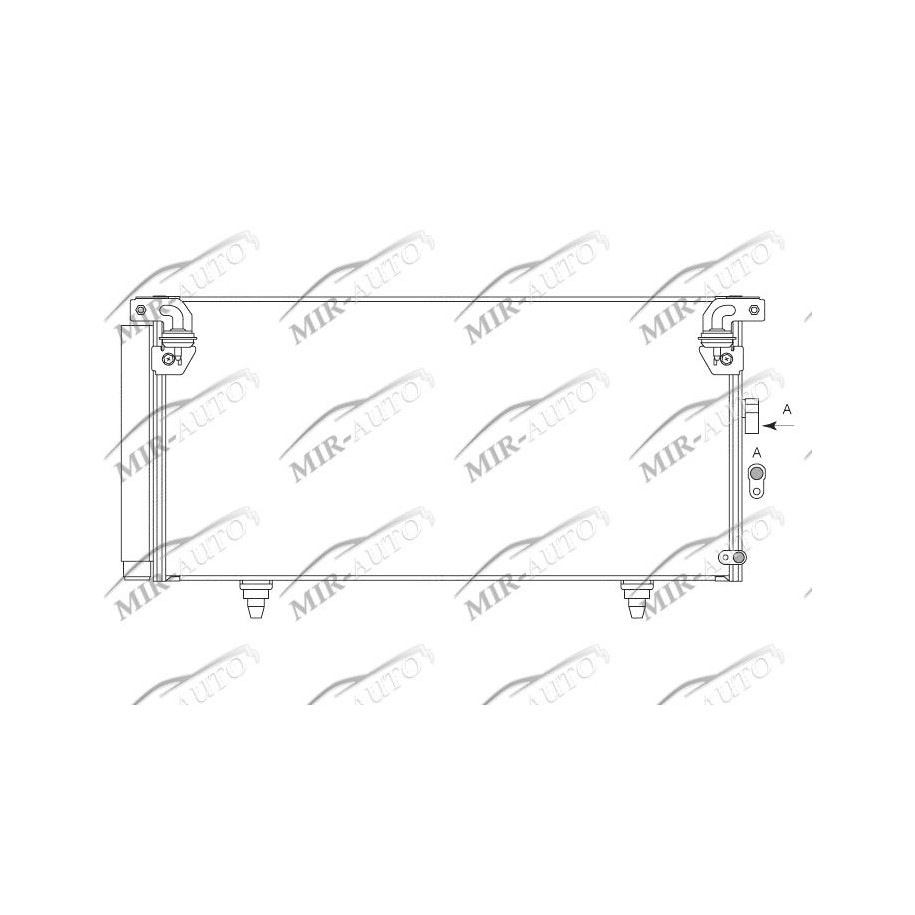 AC condenser with integrated receiver drier