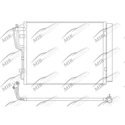 AC condenser with integrated receiver drier