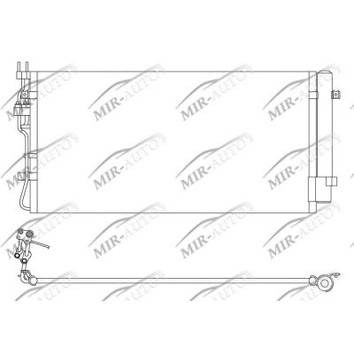 AC condenser with integrated receiver drier