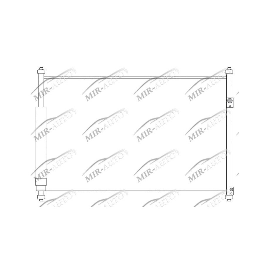 AC condenser with integrated receiver drier