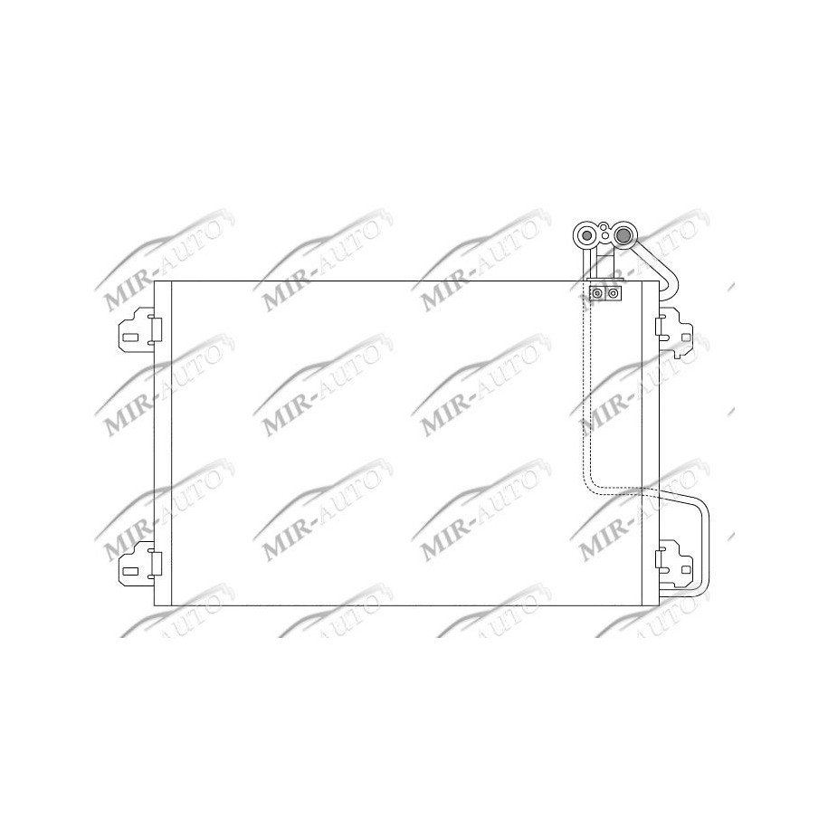 AC condenser without receiver drier