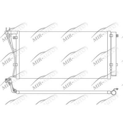 AC condenser with integrated receiver drier