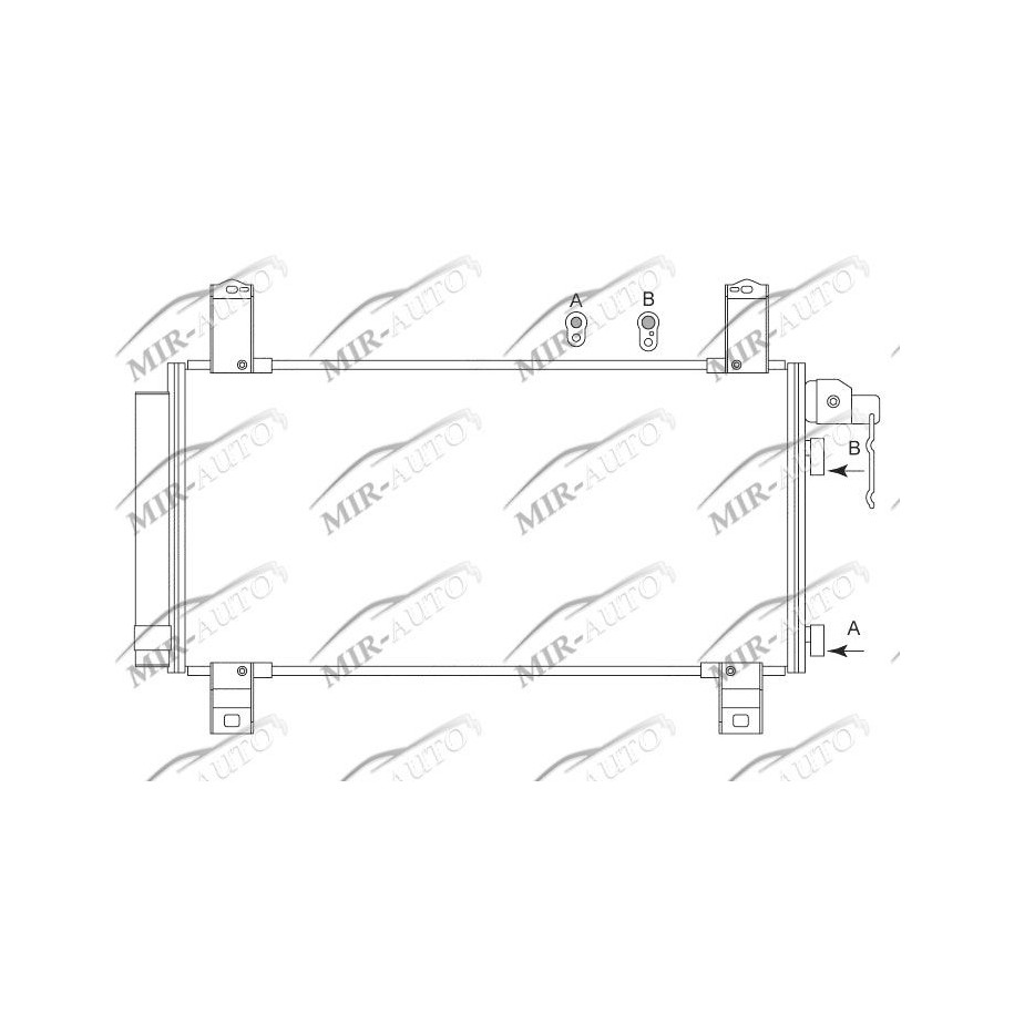 AC condenser with integrated receiver drier