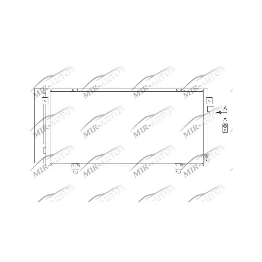 AC condenser with integrated receiver drier
