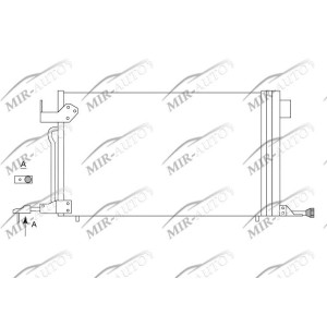 AC condenser with integrated receiver drier