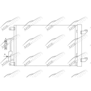 AC condenser with integrated receiver drier