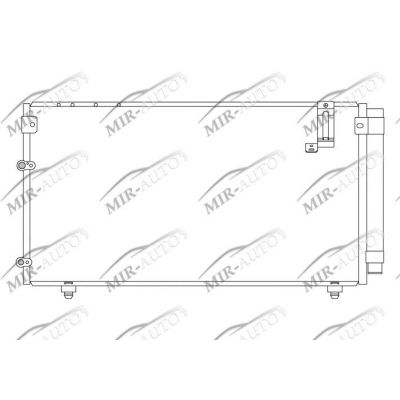 AC condenser with integrated receiver drier